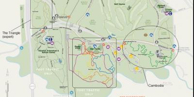 Карта на Спомен парк Хјустон