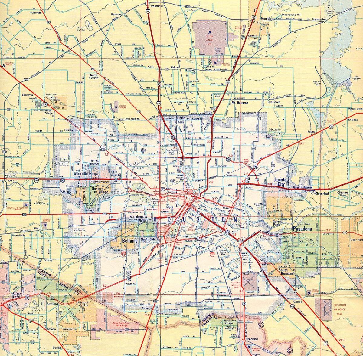 карта на Хјустон патишта