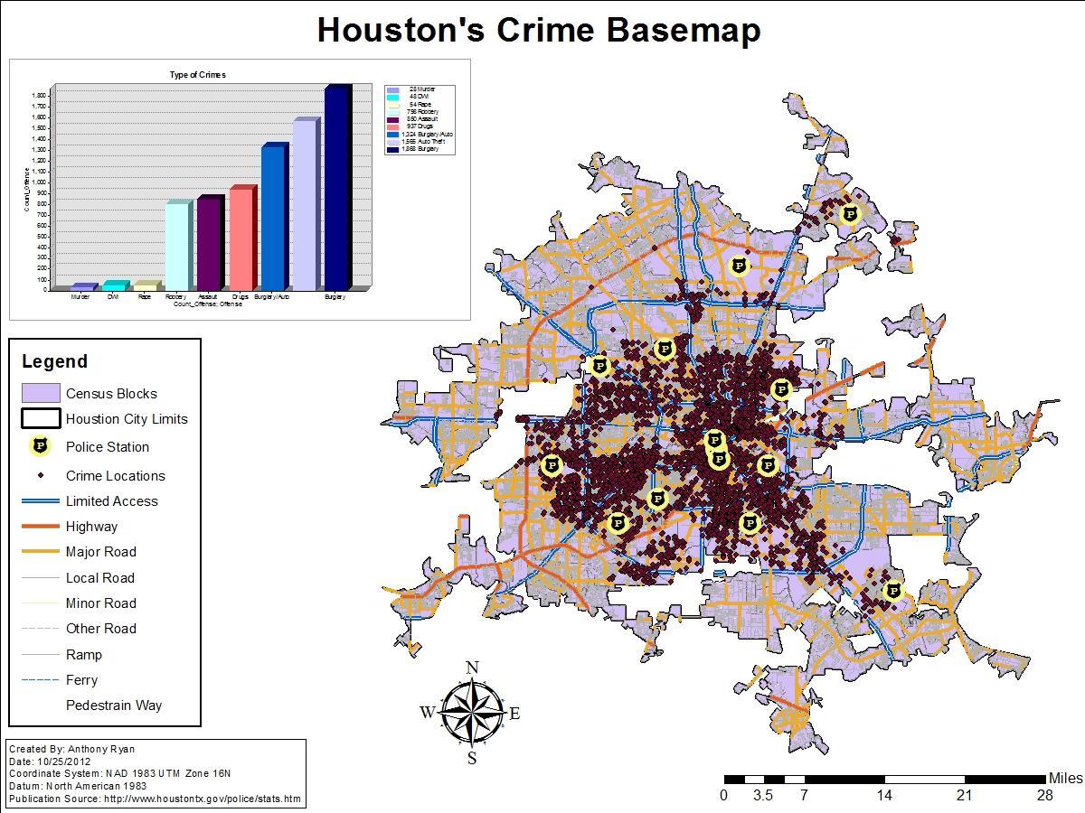 Хјустон стапка на криминал мапа