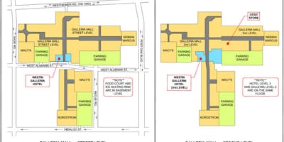 Хјустон Galleria центар мапа
